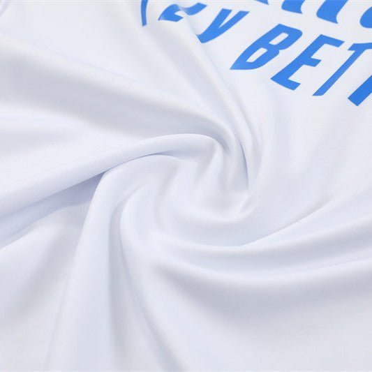 25/26 Real Madrid Training White/Light Blue Tracksuit from FootballPrestige.com - Premium Football Kits