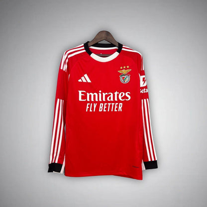 25/26 SL Benfica Home Long Sleeve Kit from FootballPrestige.com - Premium Football Kits