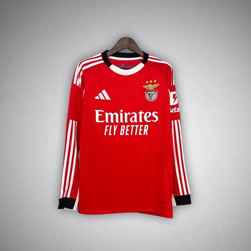 25/26 SL Benfica Home Long Sleeve Kit from FootballPrestige.com - Premium Football Kits