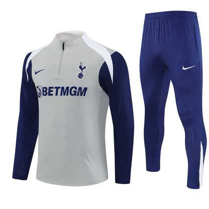 25/26 Tottenham Hotspur Grey Tracksuit from FootballPrestige.com - Premium Football Kits