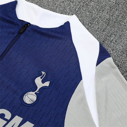 25/26 Tottenham Training Blue Kids Size Tracksuit from FootballPrestige.com - Premium Football Kits