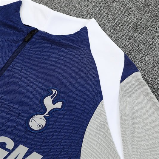 25/26 Tottenham Training Blue Tracksuit from FootballPrestige.com - Premium Football Kits