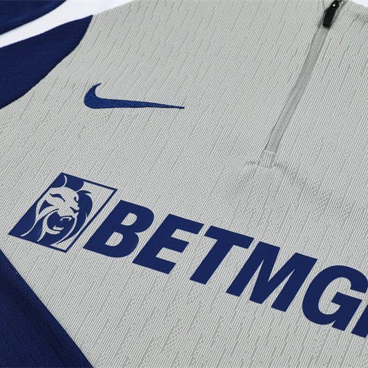 25/26 Tottenham Training Grey Kids Size Tracksuit from FootballPrestige.com - Premium Football Kits
