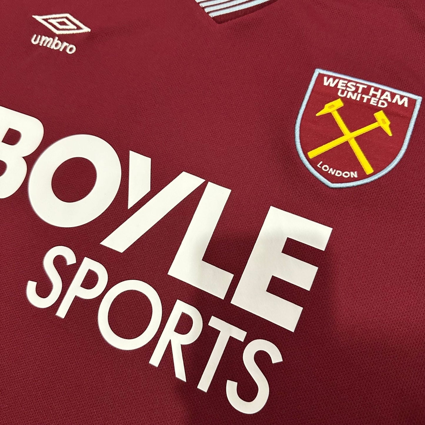 25/26 West Ham United Home Kit from FootballPrestige.com - Premium Football Kits