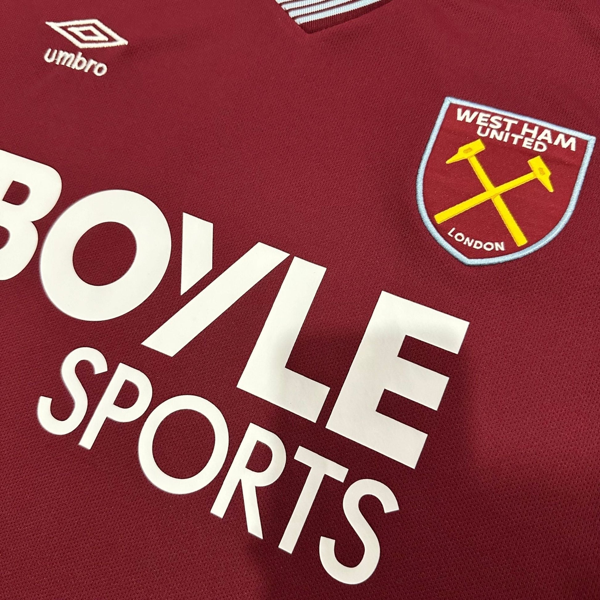 25/26 West Ham United Home Kit from FootballPrestige.com - Premium Football Kits