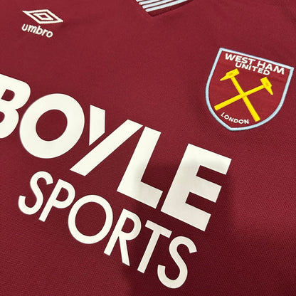 25/26 West Ham United Home Kit from FootballPrestige.com - Premium Football Kits