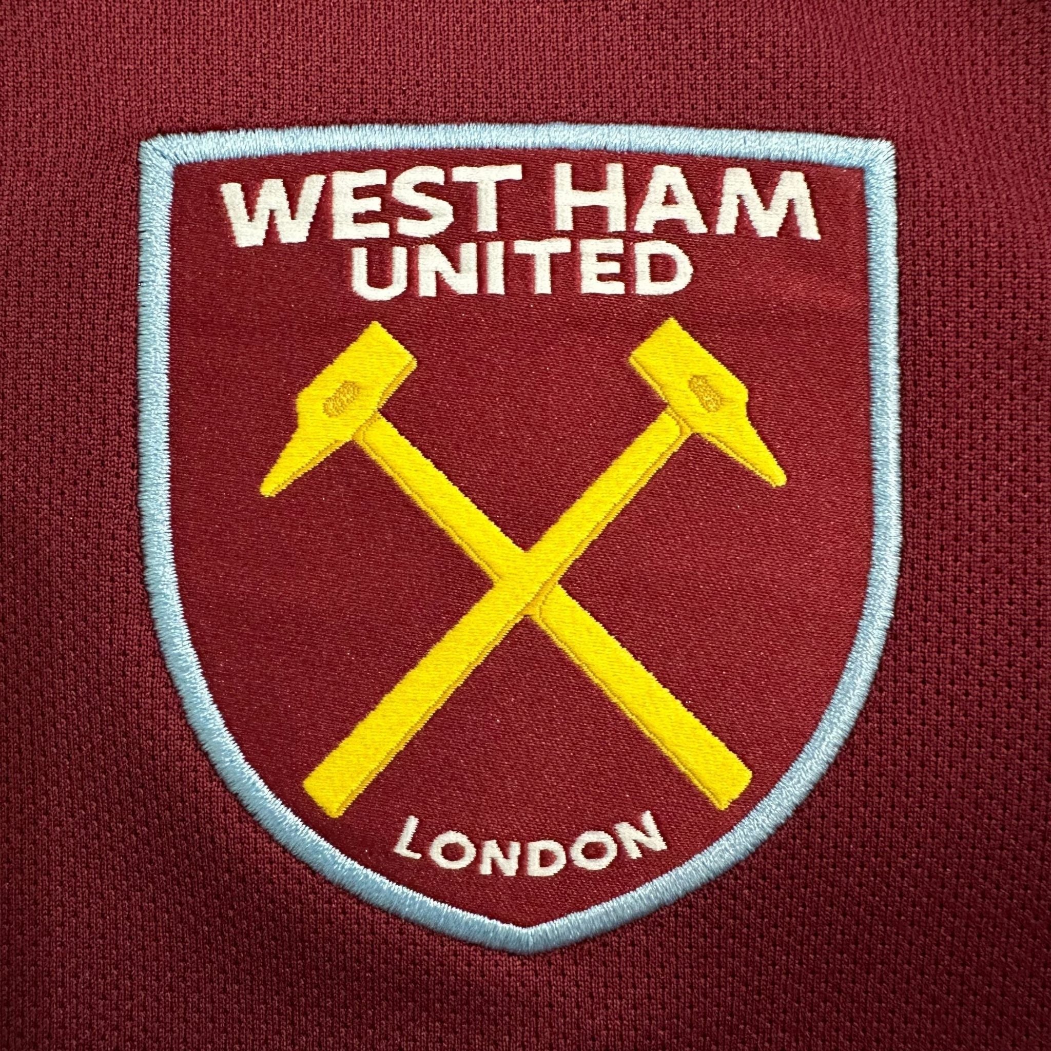 25/26 West Ham United Home Kit from FootballPrestige.club - Premium Football Kits