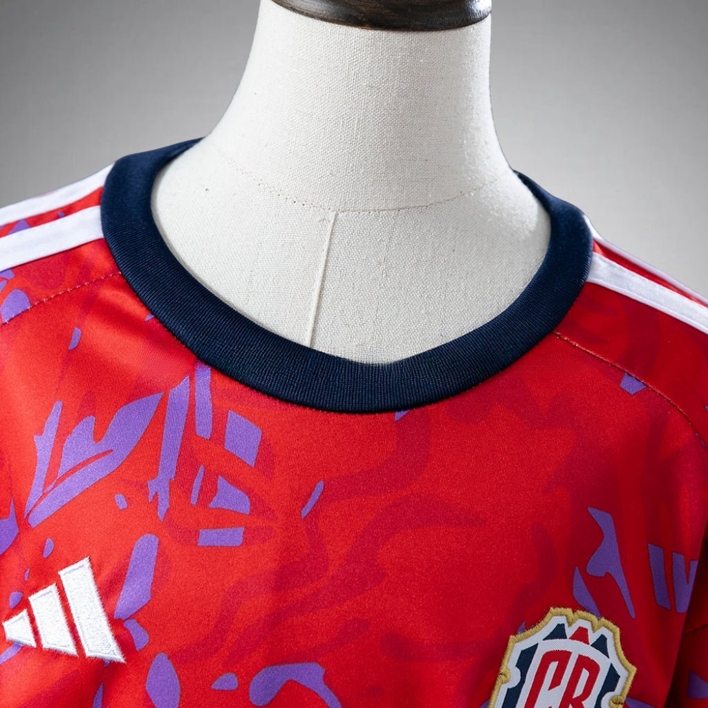 2026 Costa Rica Home Kids Size Kit from FootballPrestige.club - Premium Football Kits