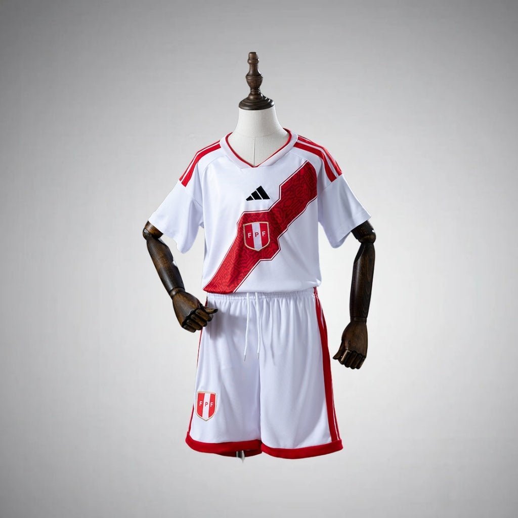 2026 Peru Home Kids Size Kit from FootballPrestige.club - Premium Football Kits