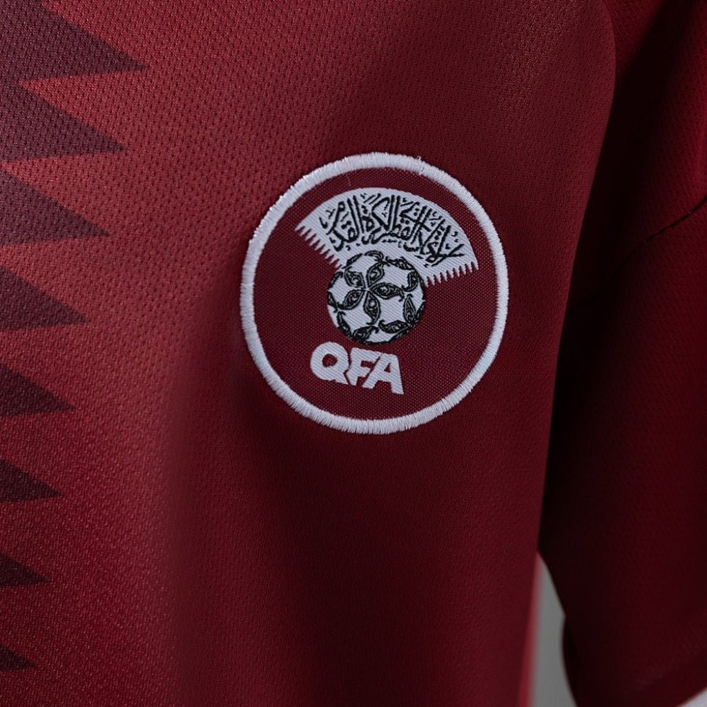 2026 Qatar Home Kids Size Kit from FootballPrestige.club - Premium Football Kits