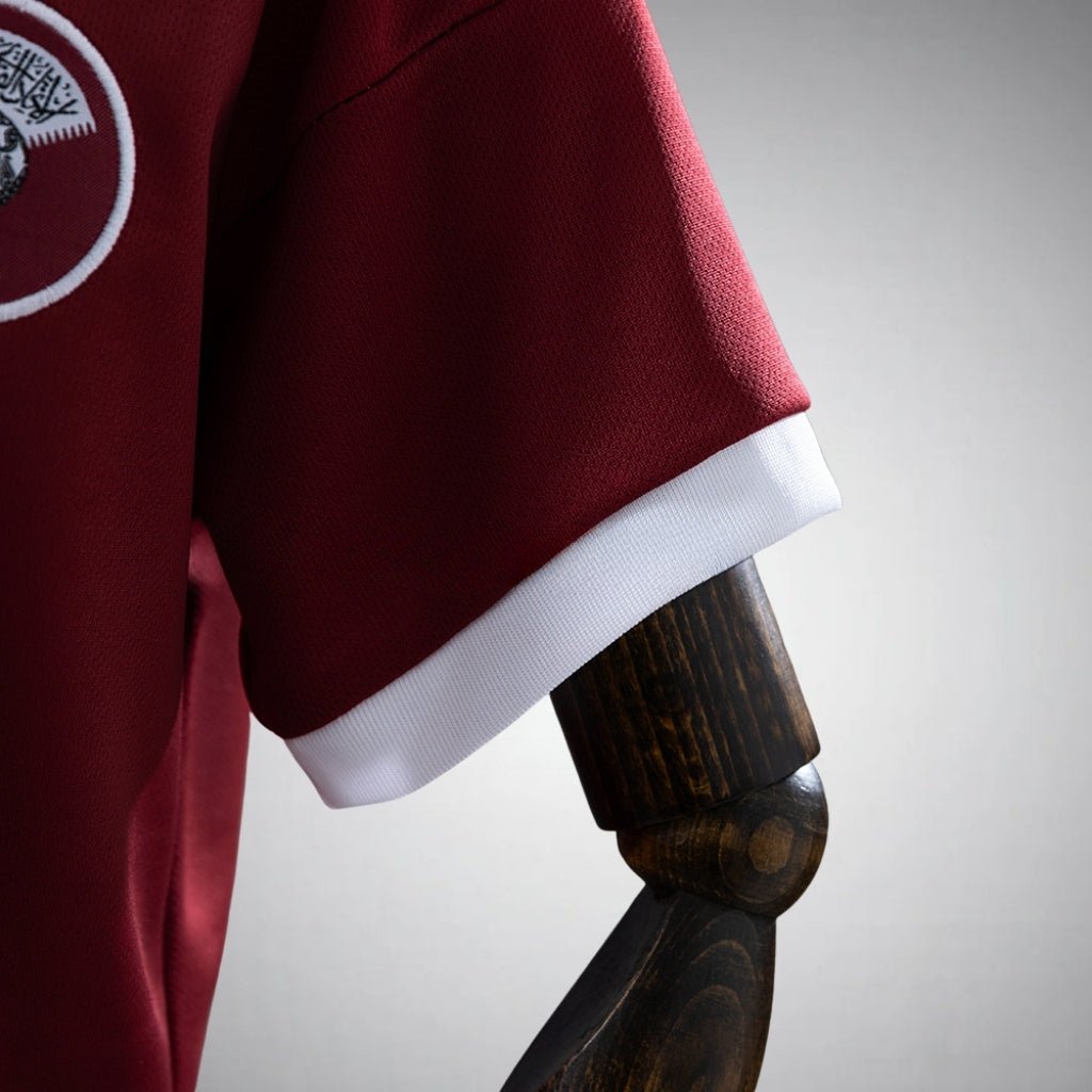 2026 Qatar Home Kids Size Kit from FootballPrestige.com - Premium Football Kits