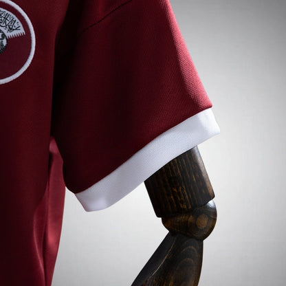 2026 Qatar Home Kids Size Kit from FootballPrestige.com - Premium Football Kits
