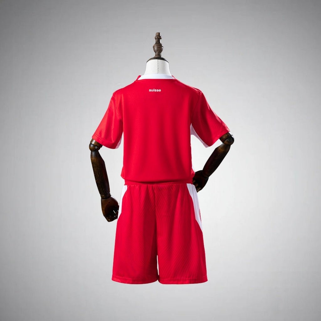 2026 Switzerland Home Kids Size Kit from FootballPrestige.com - Premium Football Kits
