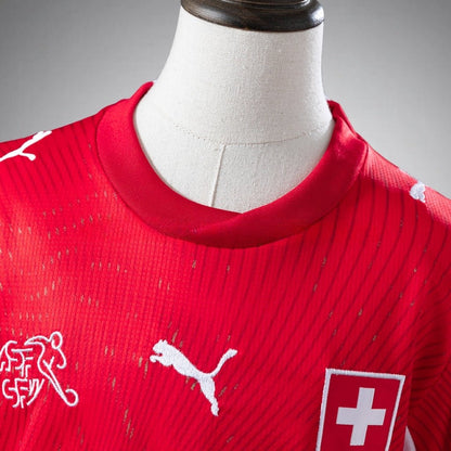2026 Switzerland Home Kids Size Kit from FootballPrestige.com - Premium Football Kits