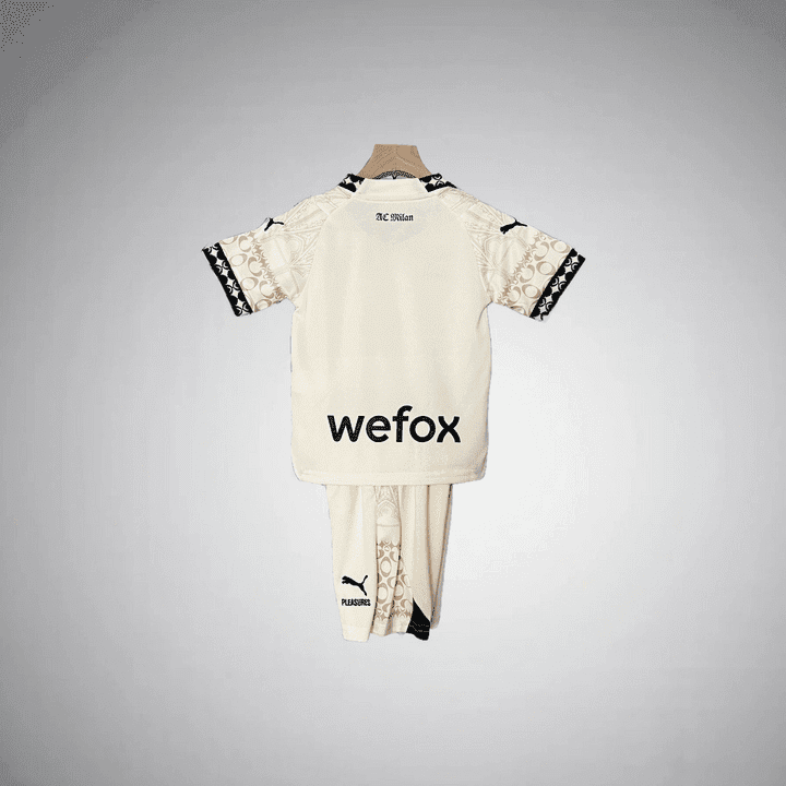 AC Milan "Aristocracy" Kids Size Kit from FootballPrestige.club - Premium Football Kits