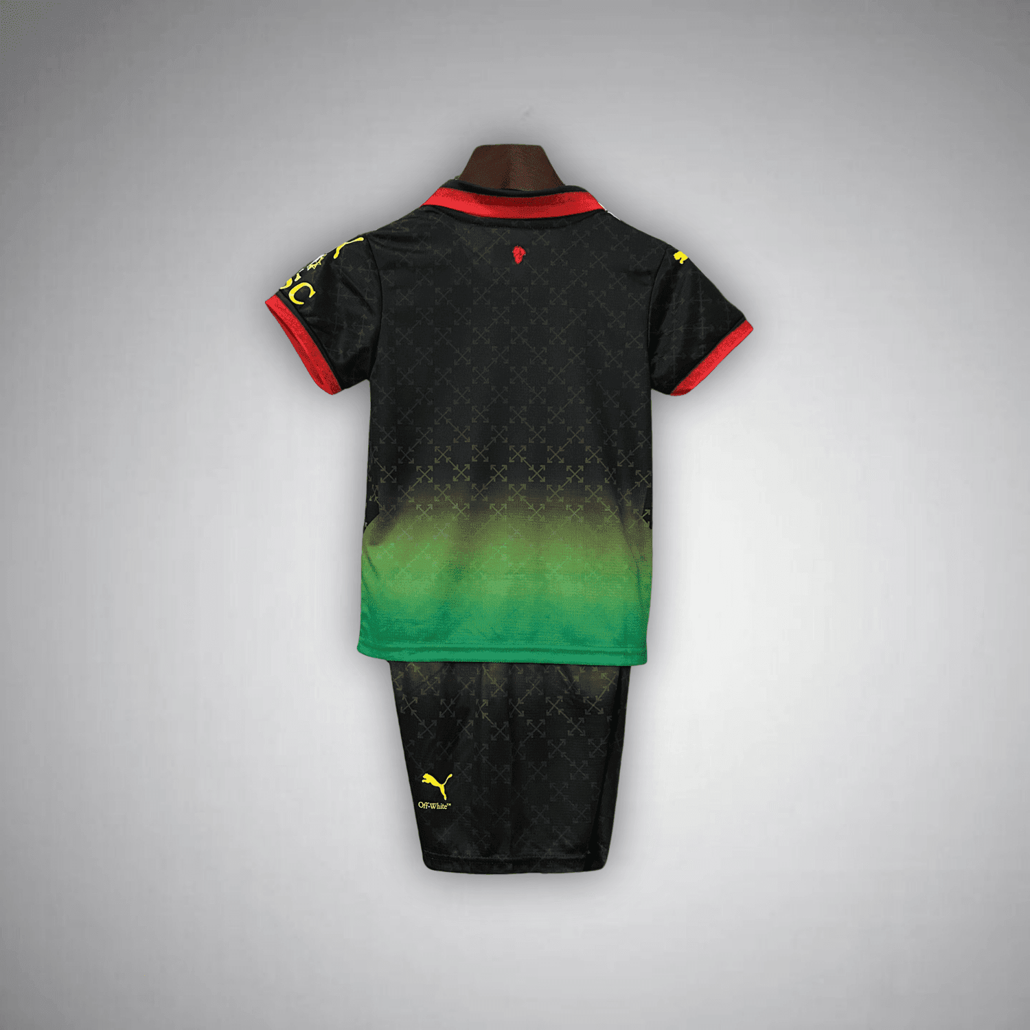 AC Milan x Off-White "Diavoli" Premium Kids Size Kit from FootballPrestige.club - Premium Football Kits
