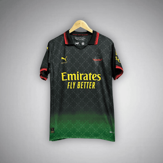 AC Milan x Off-White "Diavoli" Premium Kit from FootballPrestige.club - Premium Football Kits