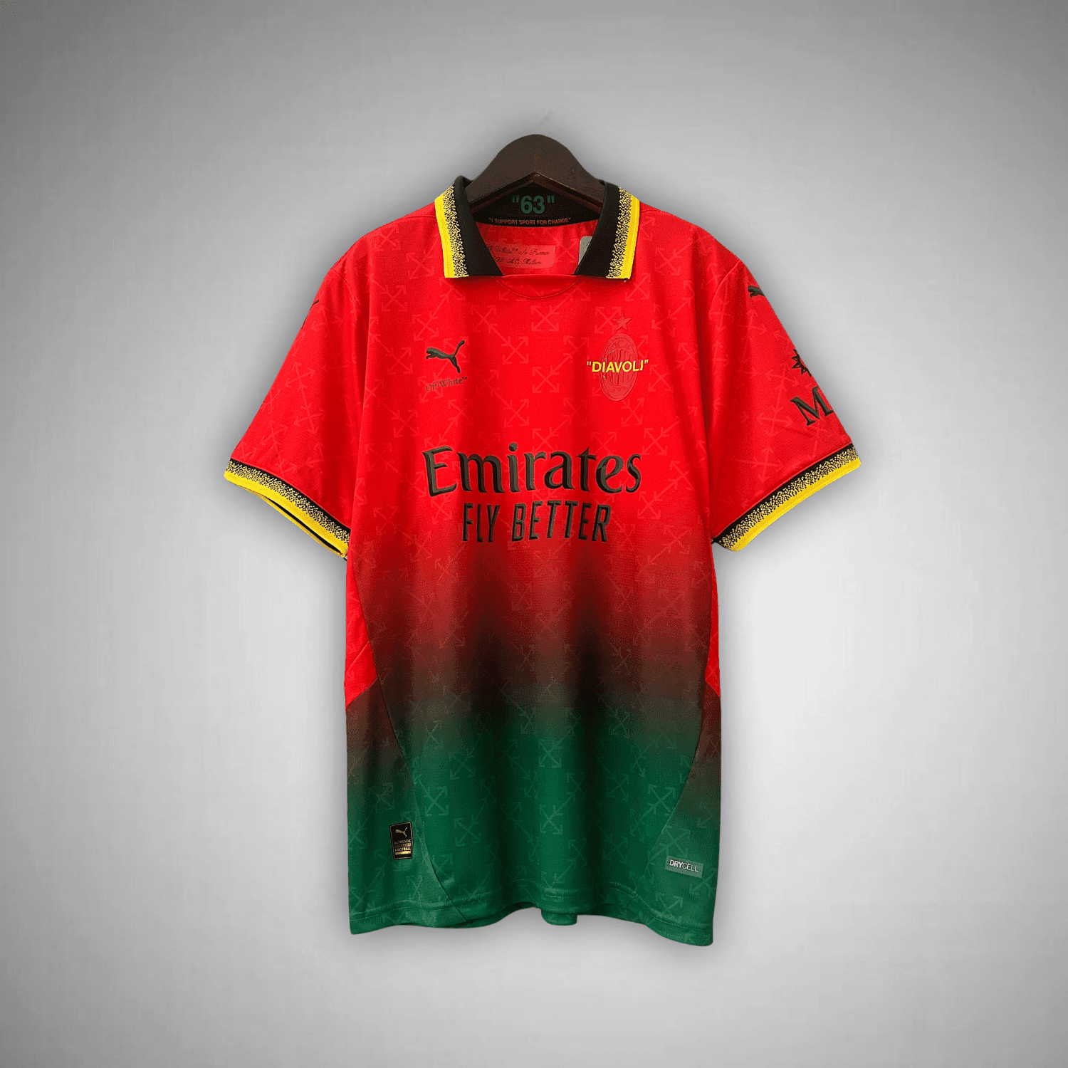 AC Milan x Off-White Premium Kit from FootballPrestige.club - Premium Football Kits