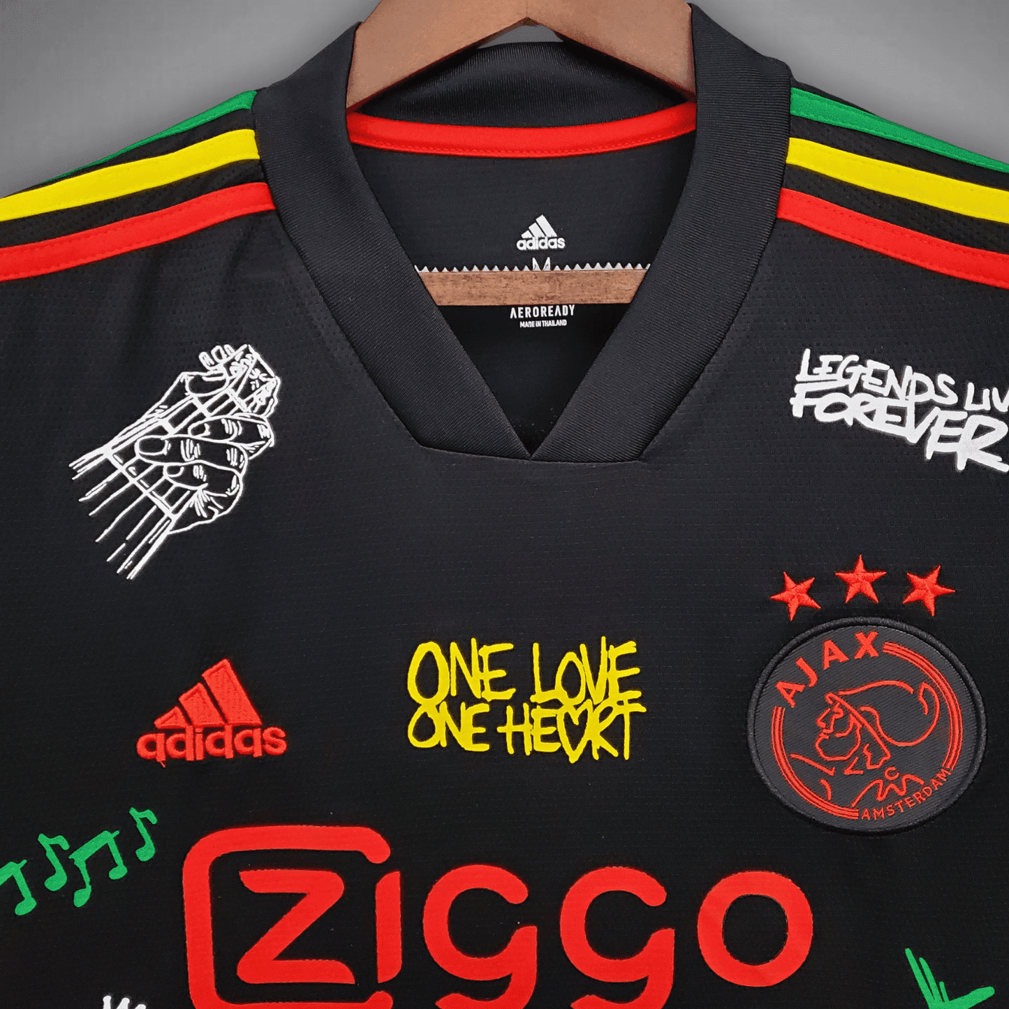 Ajax "Bob Marley" Premium Kit from FootballPrestige.com - Premium Football Kits