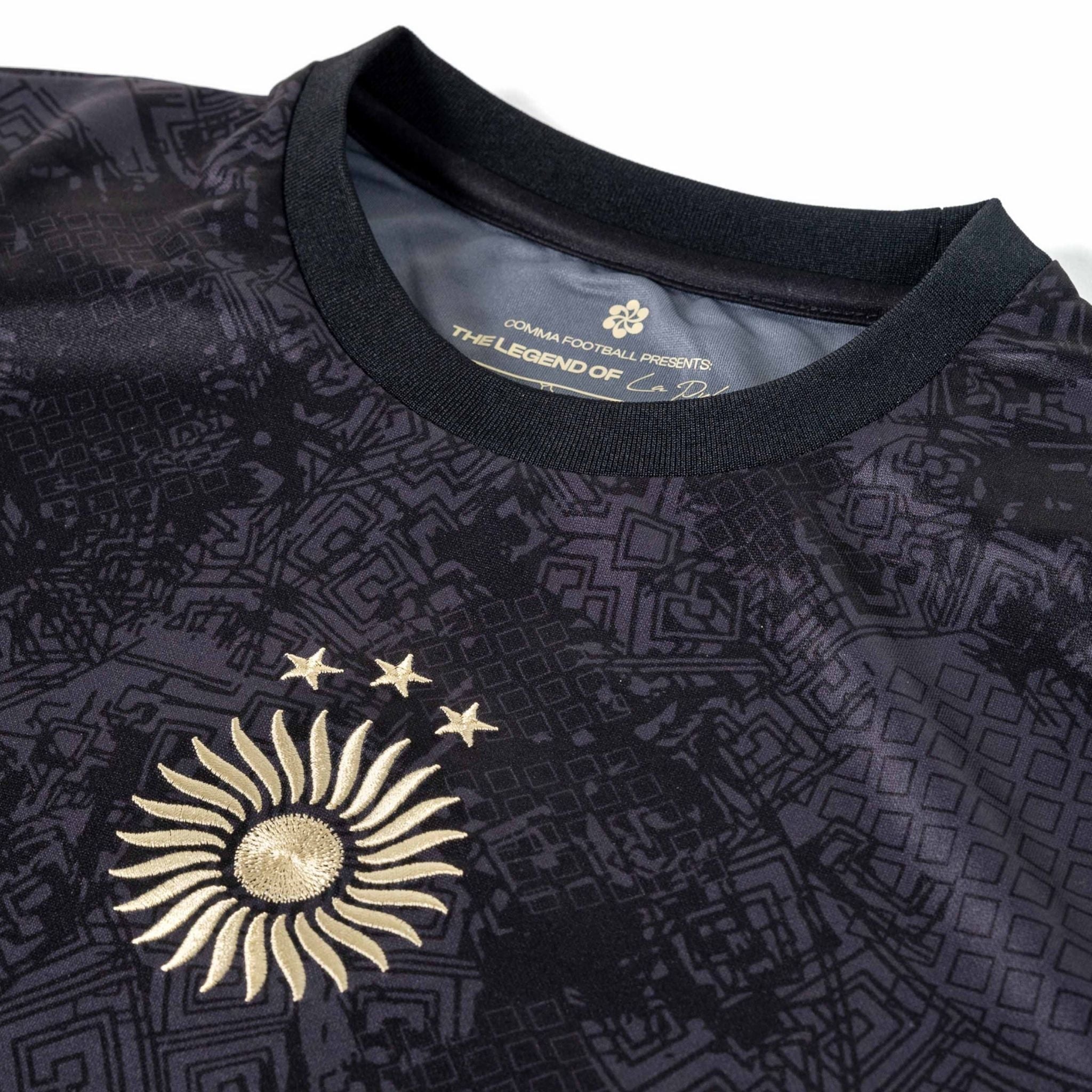 Argentina "La Pulga" Premium Black Kit from FootballPrestige.club - Premium Football Kits