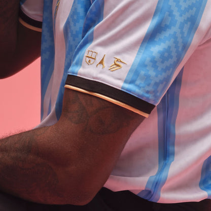 Argentina "La Pulga" Premium White Kit from FootballPrestige.com - Premium Football Kits