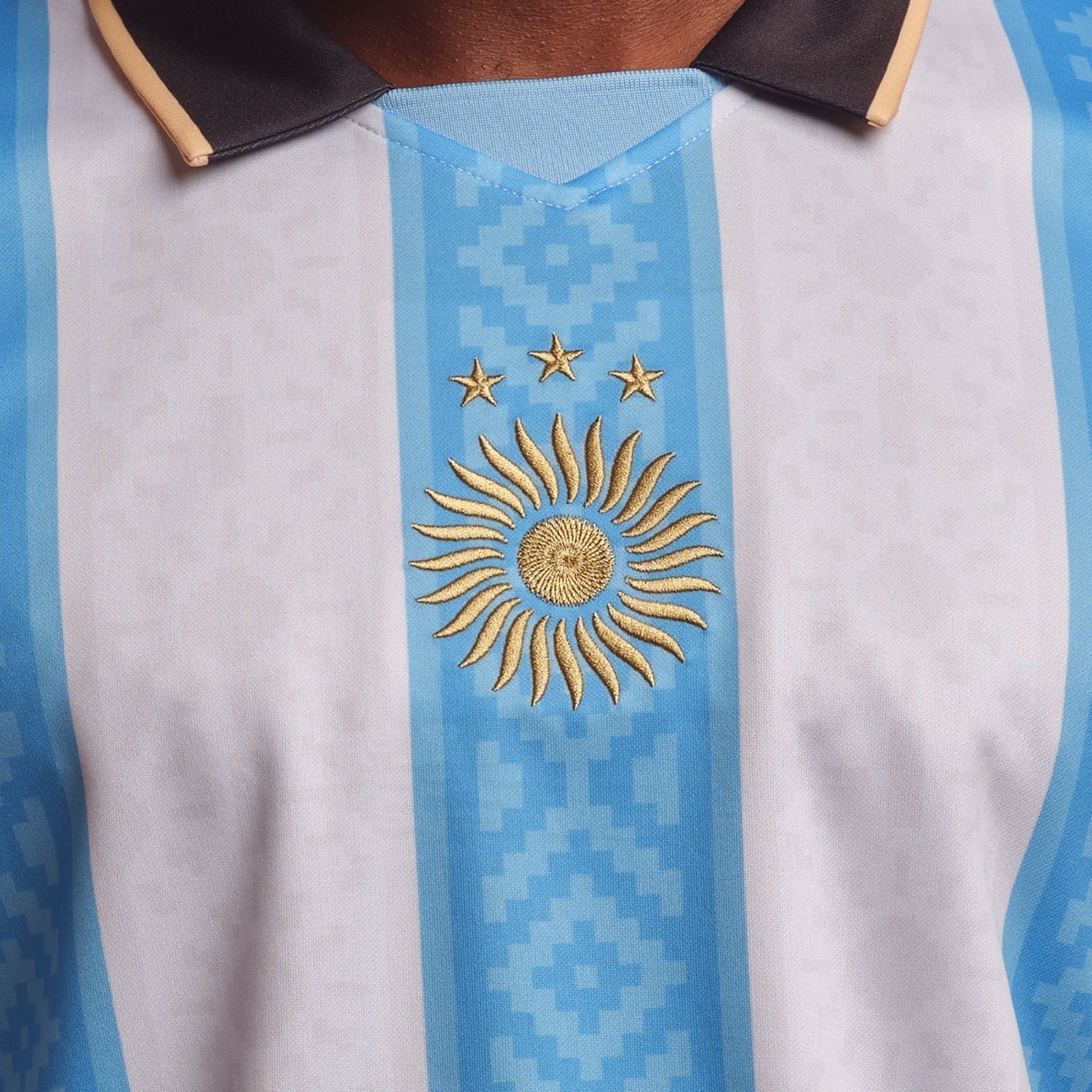 Argentina "La Pulga" Premium White Kit from FootballPrestige.com - Premium Football Kits