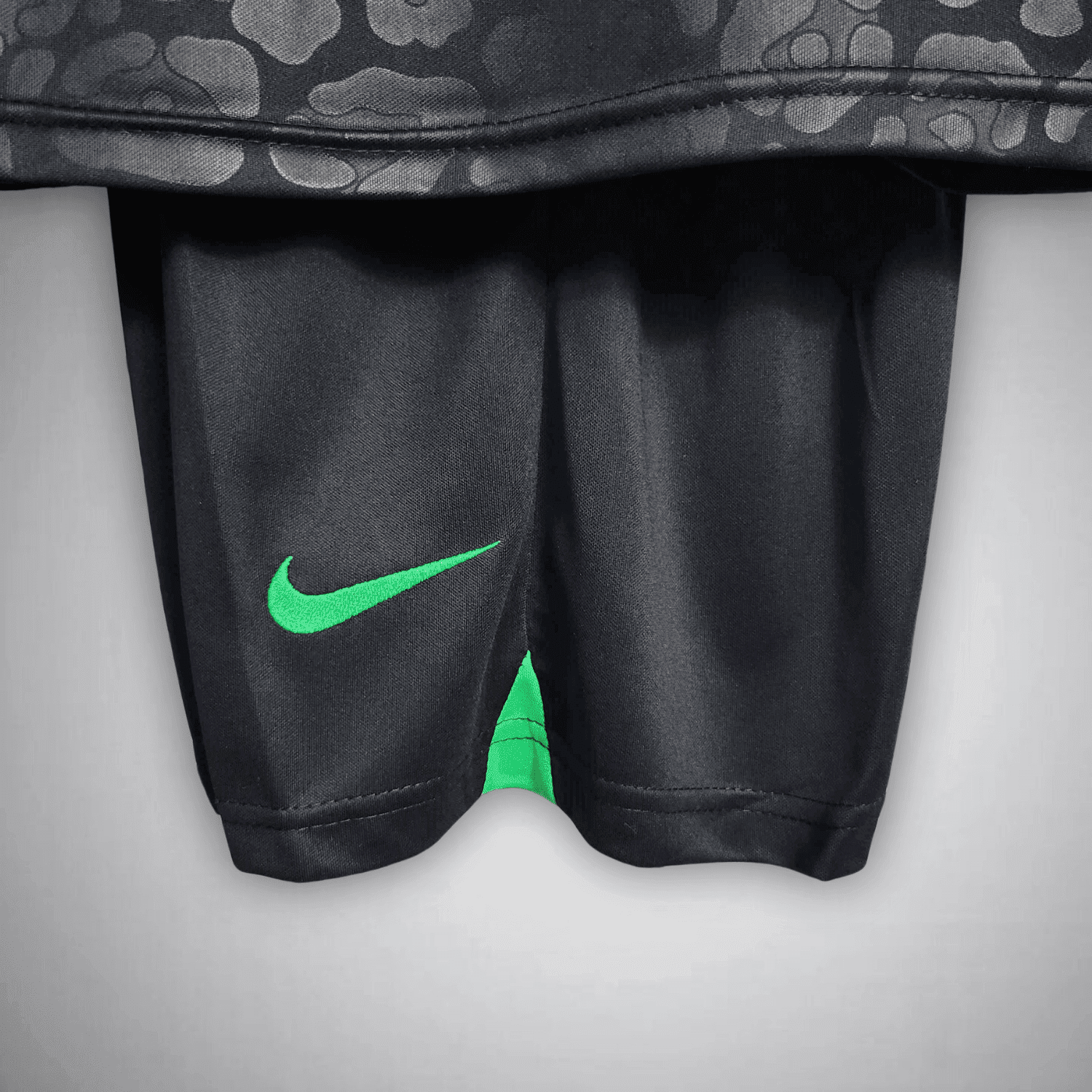 Brazil "Black Leopard" Premium Kids Size Kit from FootballPrestige.club - Premium Football Kits