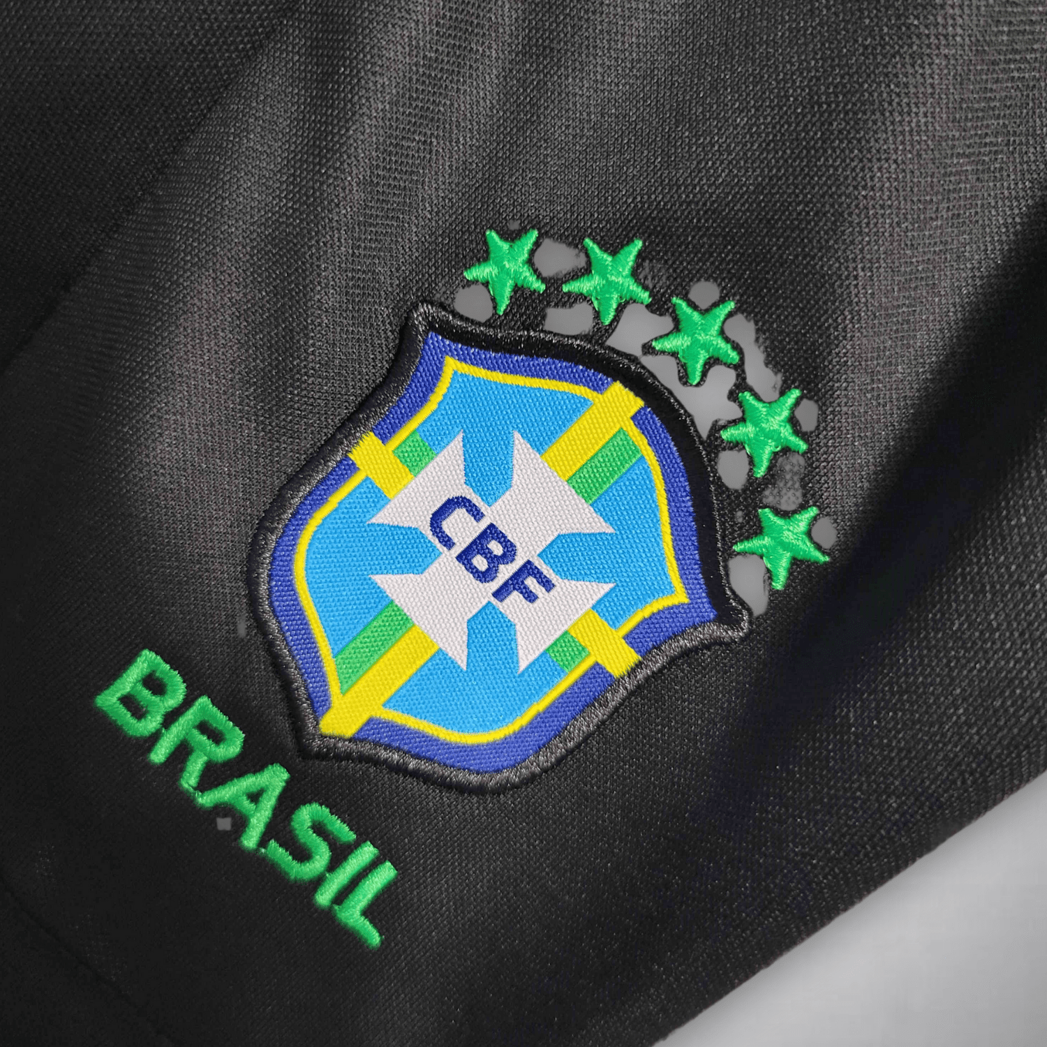 Brazil "Black Leopard" Premium Kids Size Kit from FootballPrestige.club - Premium Football Kits
