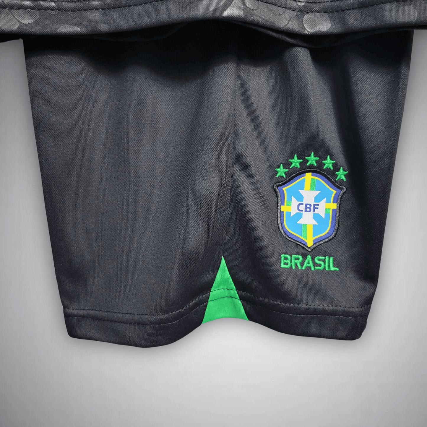 Brazil "Black Leopard" Premium Kids Size Kit from FootballPrestige.com - Premium Football Kits