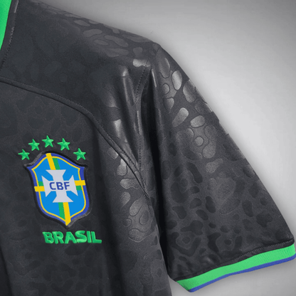 Brazil "Black Leopard" Premium Kit from FootballPrestige.com - Premium Football Kits
