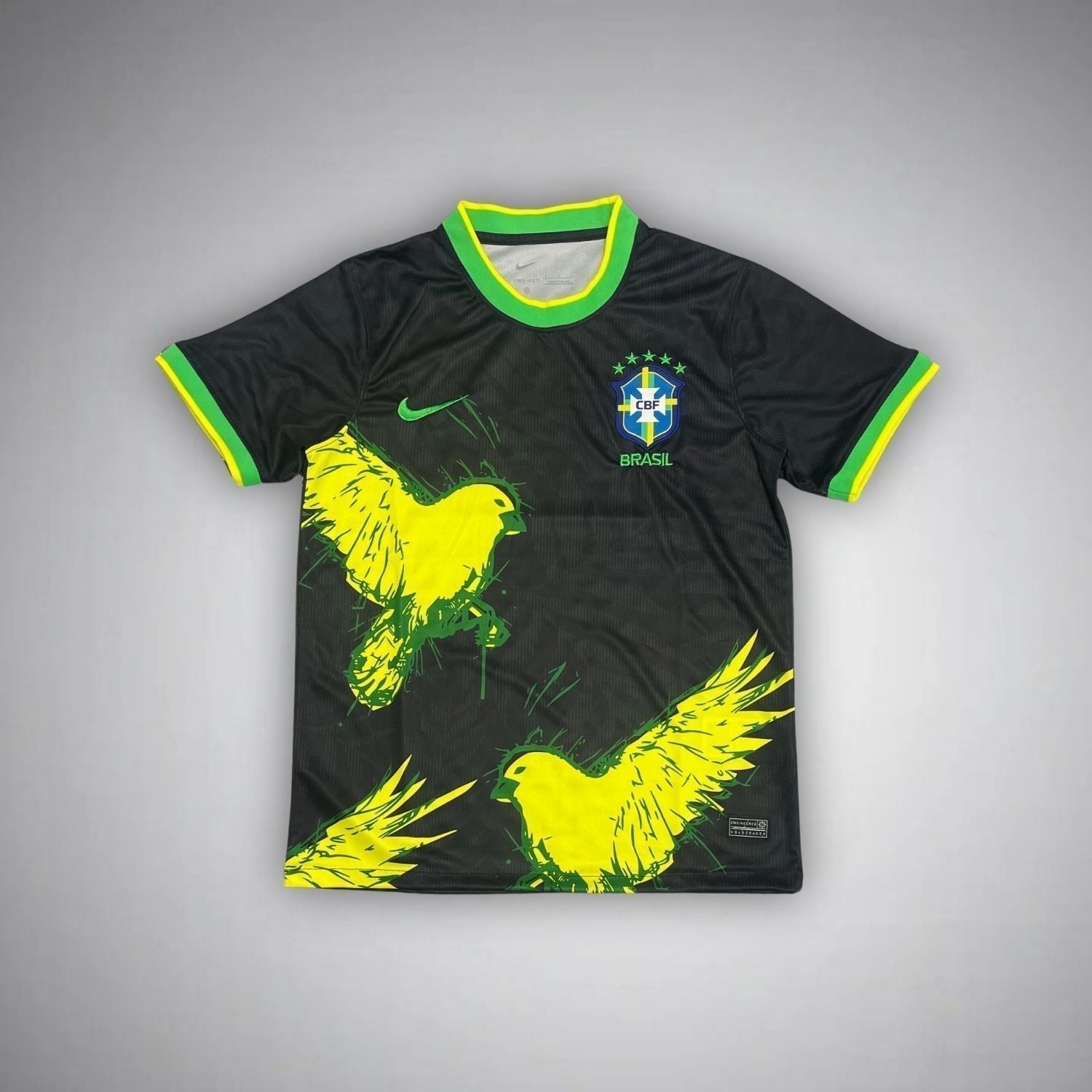 Brazil "Canarinho Noite" Premium Kit from FootballPrestige.club - Premium Football Kits