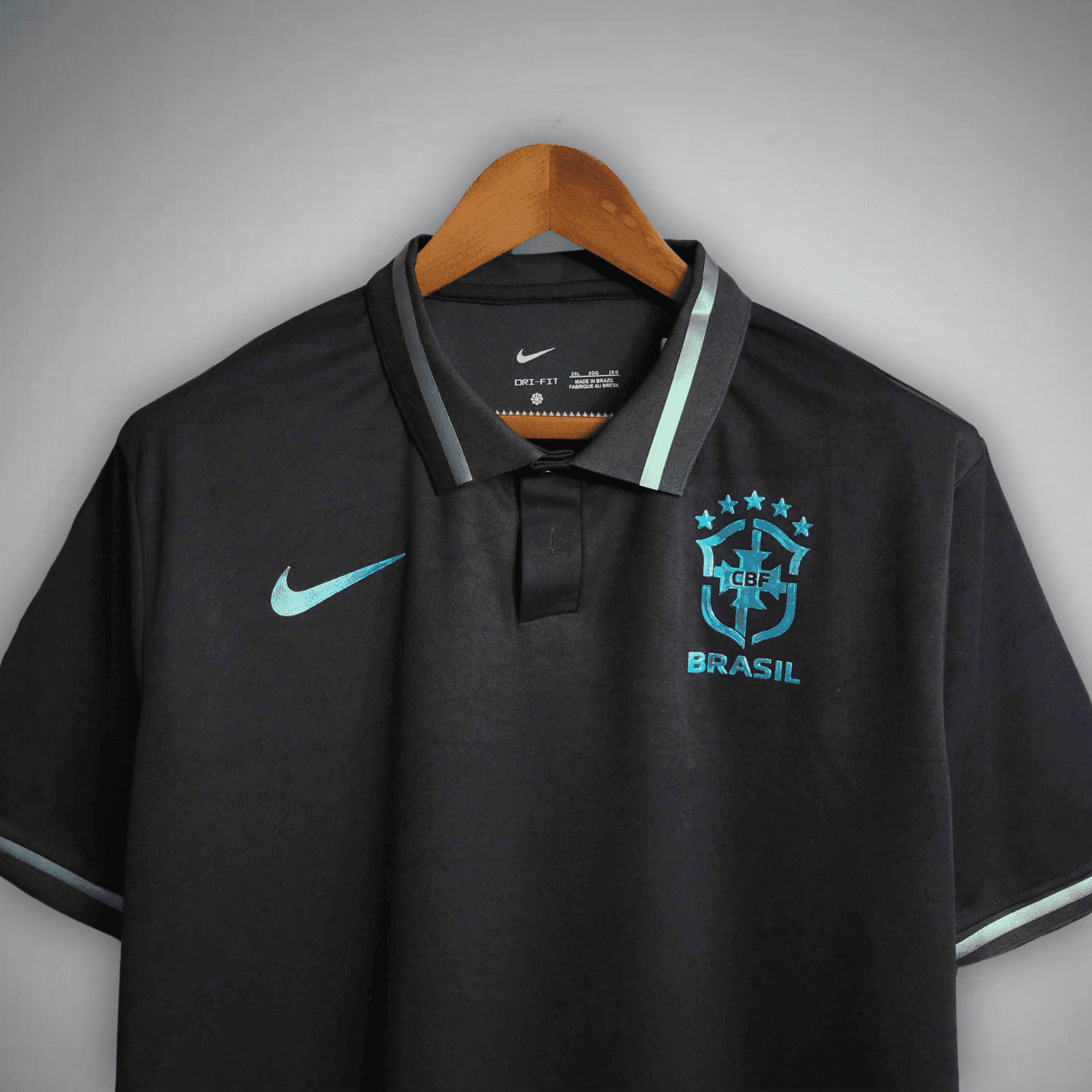 Brazil "Emerald Nights" Premium Polo T-shirt from FootballPrestige.club - Premium Football Kits