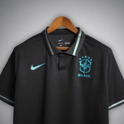 Brazil "Emerald Nights" Premium Polo T-shirt from FootballPrestige.com - Premium Football Kits