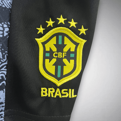 Brazil "Jesus" Premium Kids Size Kit from FootballPrestige.com - Premium Football Kits