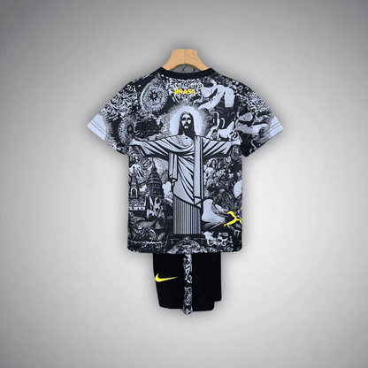 Brazil "Jesus" Premium Kids Size Kit from FootballPrestige.com - Premium Football Kits