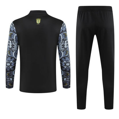 Brazil "Jesus" Premium Kids Size Tracksuit from FootballPrestige.com - Premium Football Kits