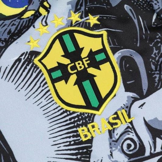 Brazil "Jesus" Premium Kids Size Tracksuit from FootballPrestige.com - Premium Football Kits