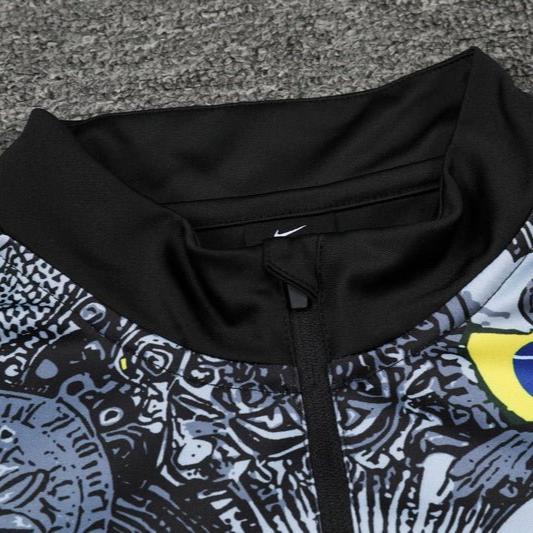 Brazil "Jesus" Premium Kids Size Tracksuit from FootballPrestige.com - Premium Football Kits