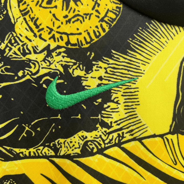 Brazil "Jesus" Premium Kids Size Yellow Kit from FootballPrestige.com - Premium Football Kits