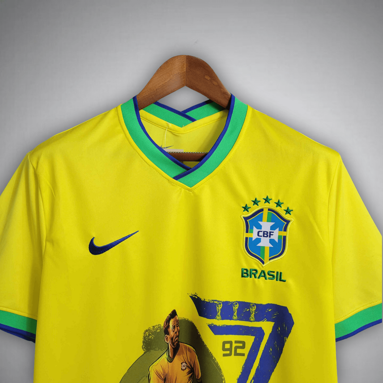 Brazil "Pelé 77/92" Premium Kit from FootballPrestige.club - Premium Football Kits