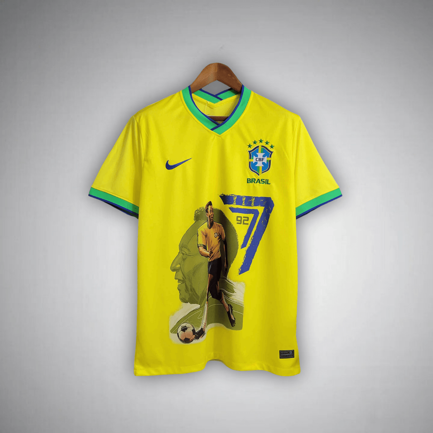 Brazil "Pelé 77/92" Premium Kit from FootballPrestige.com - Premium Football Kits