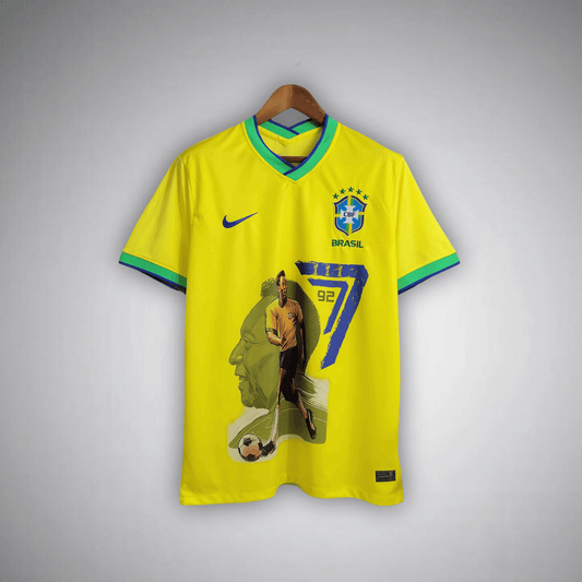 Brazil "Pelé 77/92" Premium Kit from FootballPrestige.club - Premium Football Kits