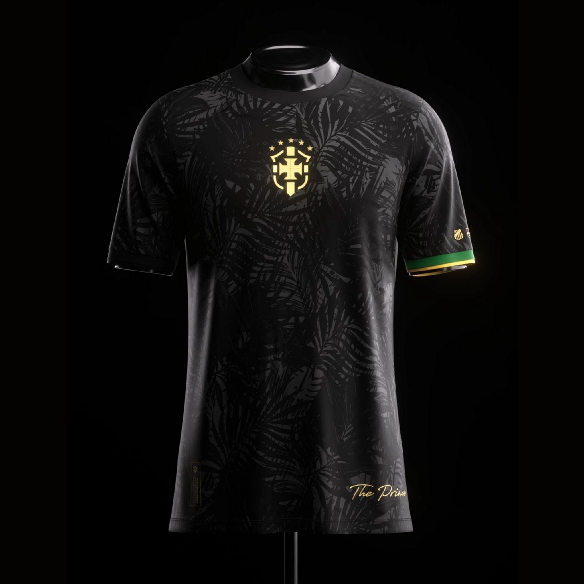 Brazil "The Prince" Premium Black Kit from FootballPrestige.club - Premium Football Kits