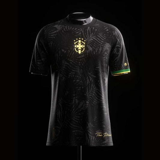Brazil "The Prince" Premium Black Kit from FootballPrestige.com - Premium Football Kits