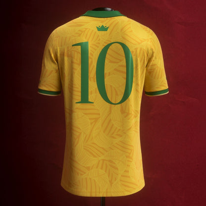 Brazil "The Prince" Premium Yellow Kit from FootballPrestige.com - Premium Football Kits