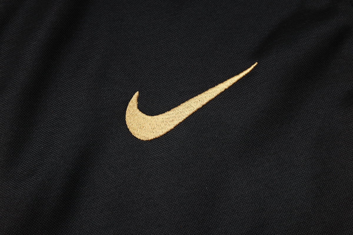 FC Barcelona Black Premium Tracksuit from FootballPrestige.com - Premium Football Kits