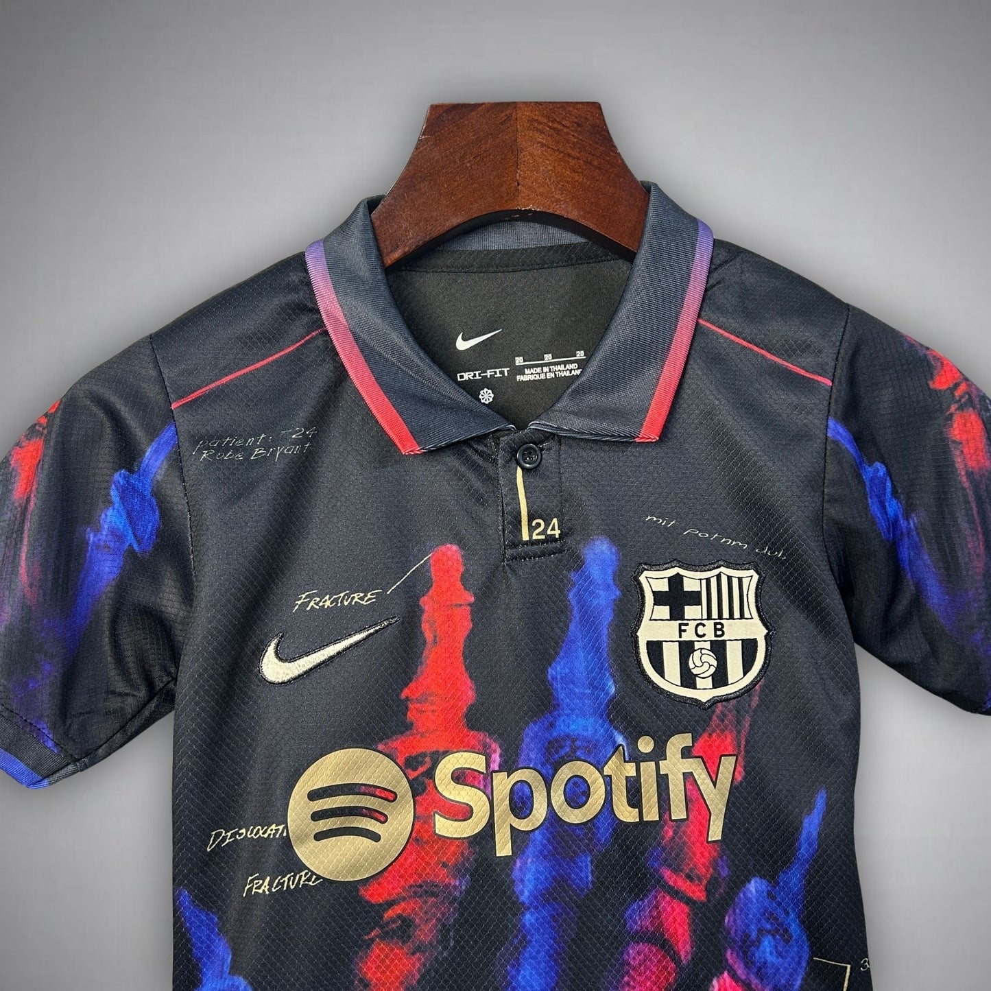 FC Barcelona "Blood and Colors" Premium Kids Size Kit from FootballPrestige.com - Premium Football Kits