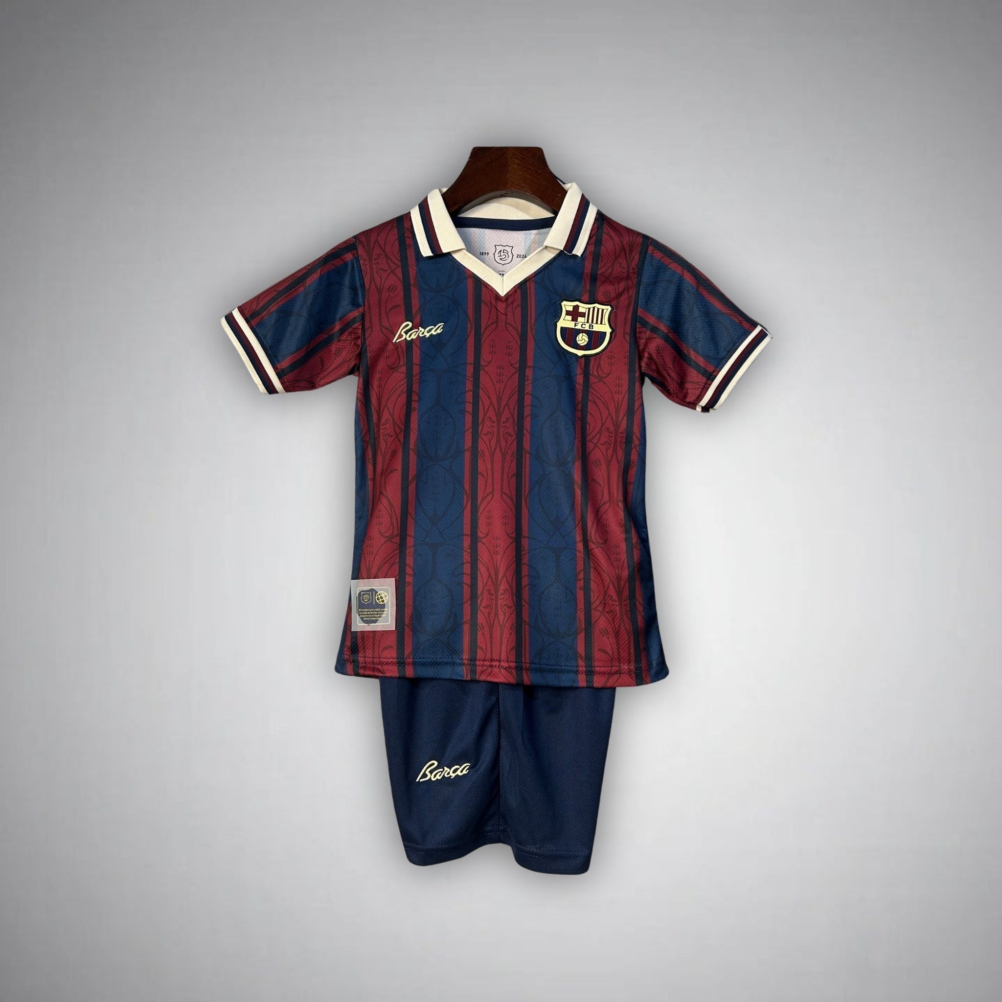 FC Barcelona "Catalan Roots" Premium Kids Size Kit from FootballPrestige.club - Premium Football Kits