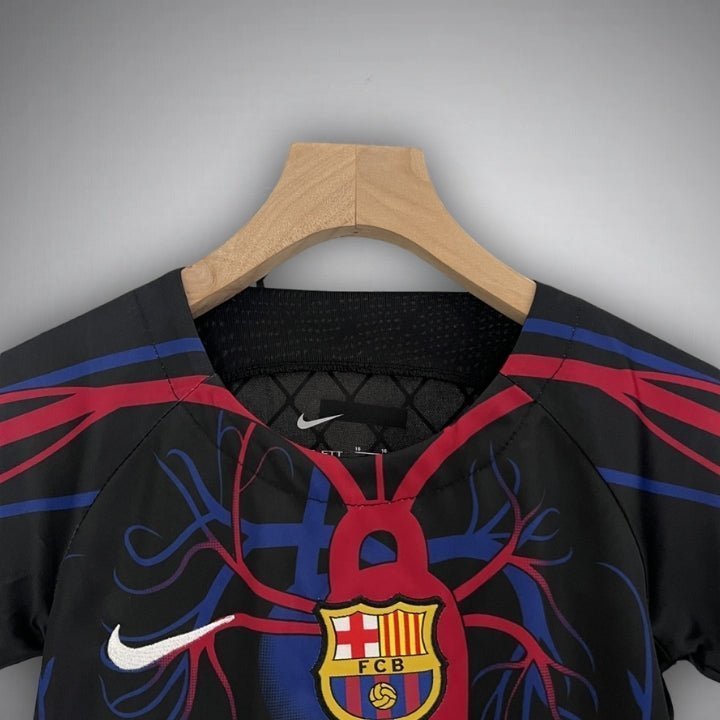 FC Barcelona "Catalan Veins" Kids Size Kit from FootballPrestige.com - Premium Football Kits