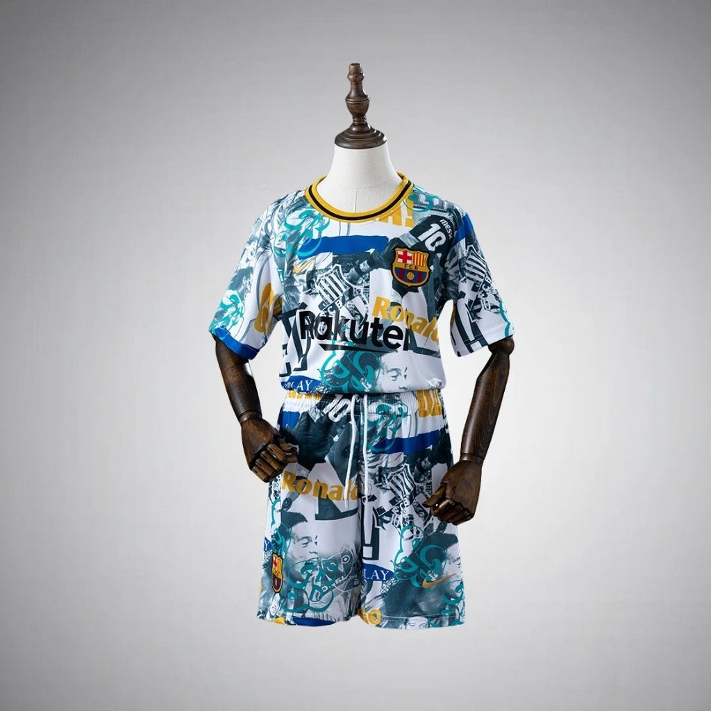 FC Barcelona "Chronicle" Premium Kids Size Kit from FootballPrestige.club - Premium Football Kits